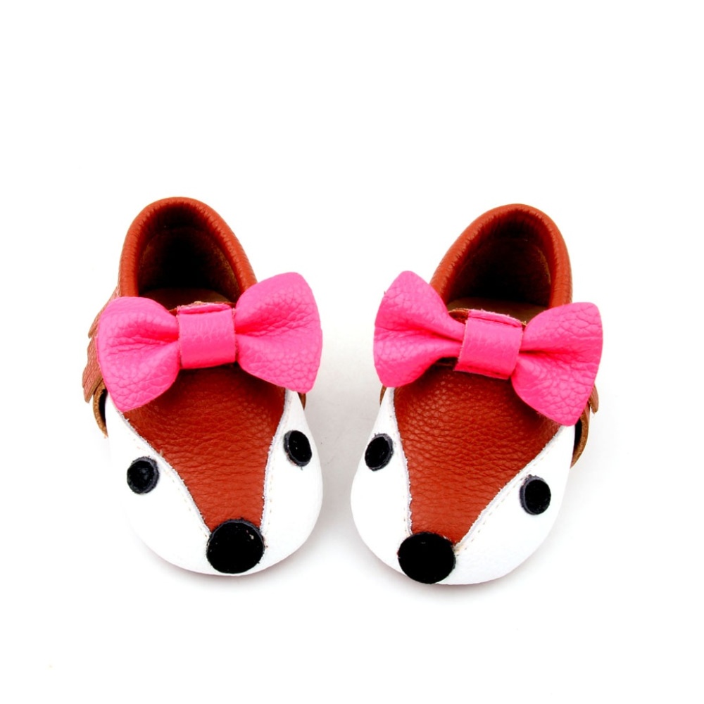 Little Fox Baby Moccasins with Anti-Slip Soles